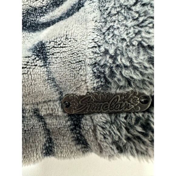 Rare Bohemian Simclan Women’s Teddy Fleece Jacket Floral Pattern Size 38EU/ M US - Picture 6 of 15